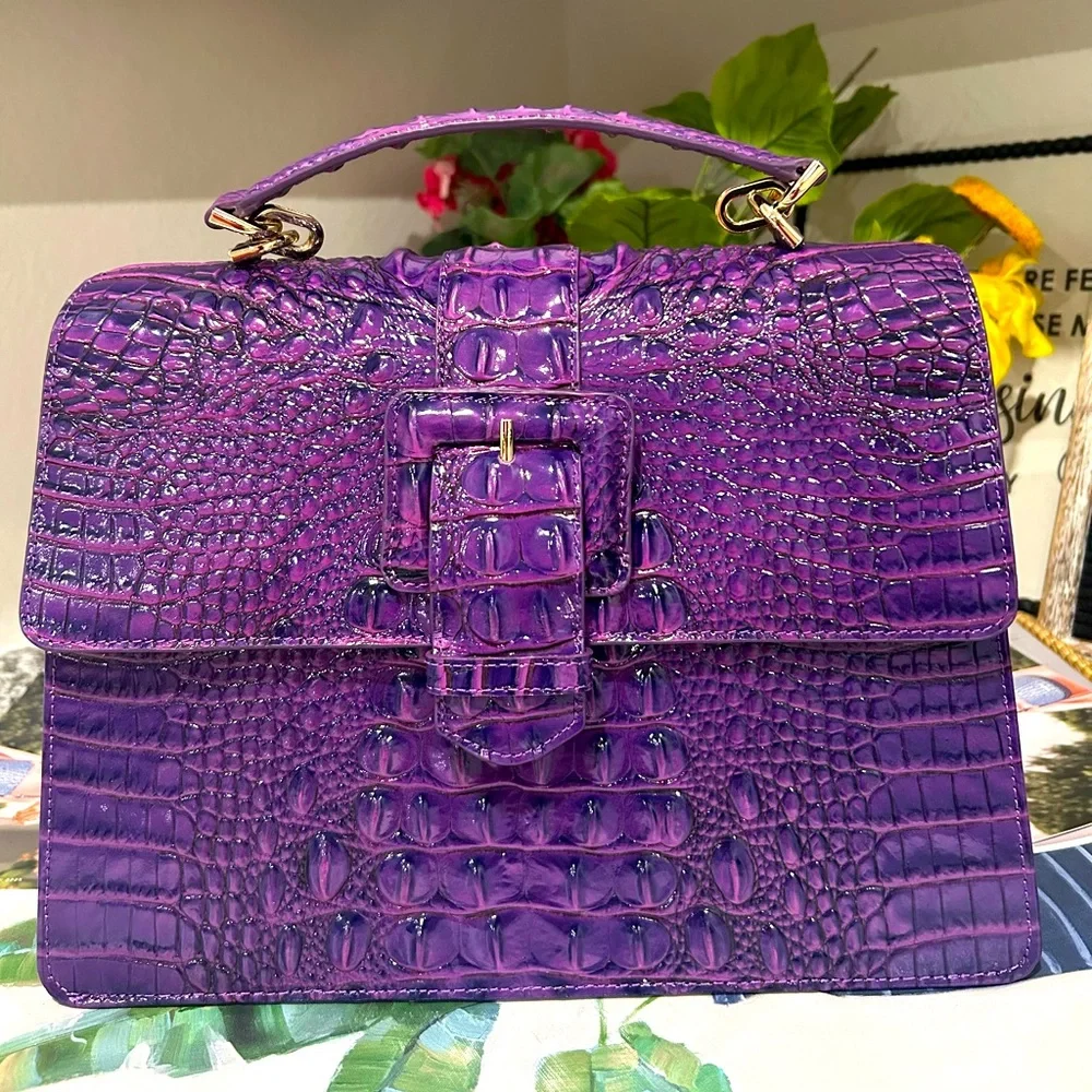 Brahmin Royal Purple Hallie - Picture 6 of 16